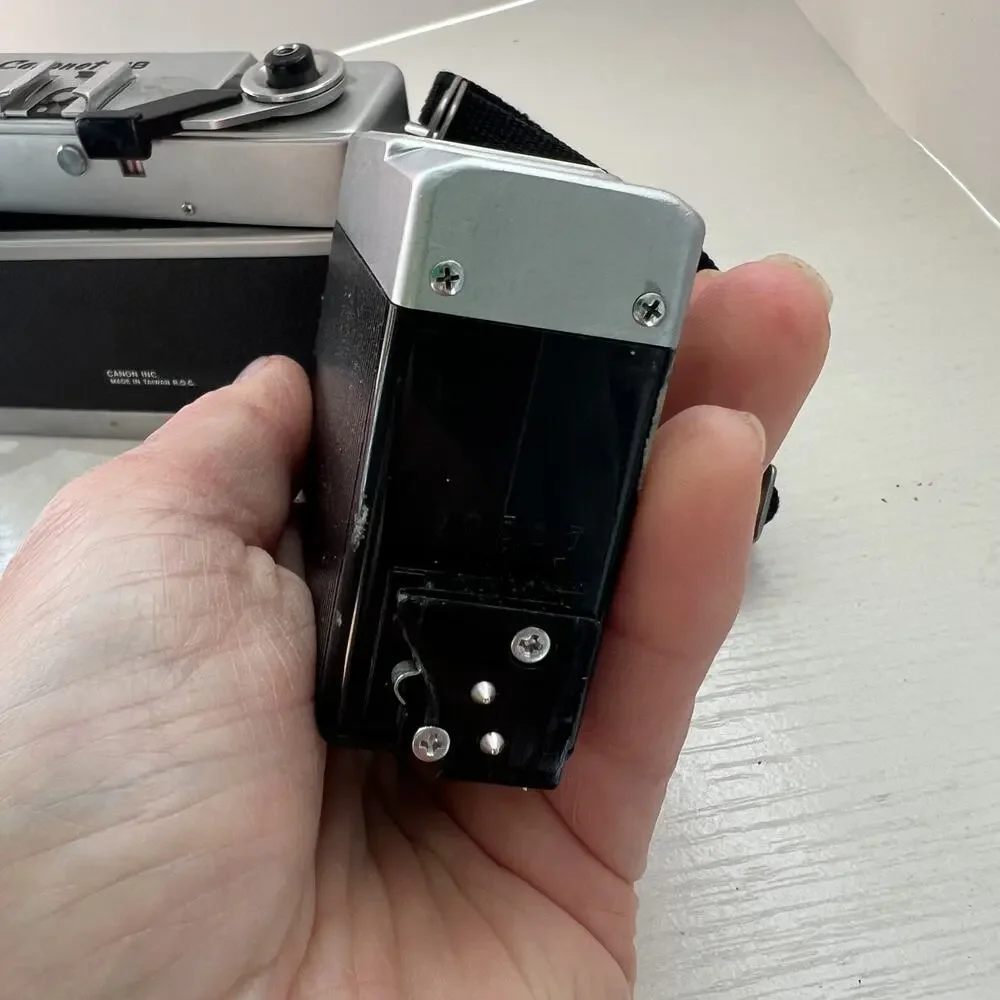 Canon Canonet 28 35mm Film Camera w/Flash Bundle Canolite D Tested Working Japan